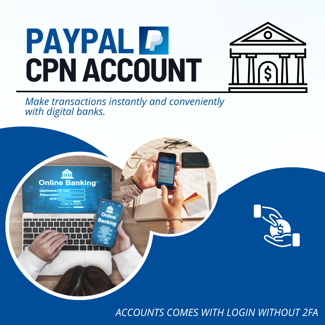 PAYPAL CPN Account VERIFIED - DEBIT CARD AND FUNDING