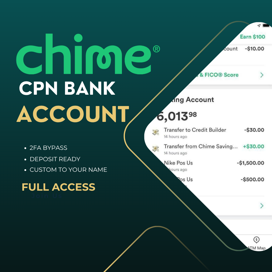 CHIME CPN Account - DEBIT CARD AND FUNDING