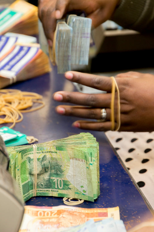 20 banknote on black table