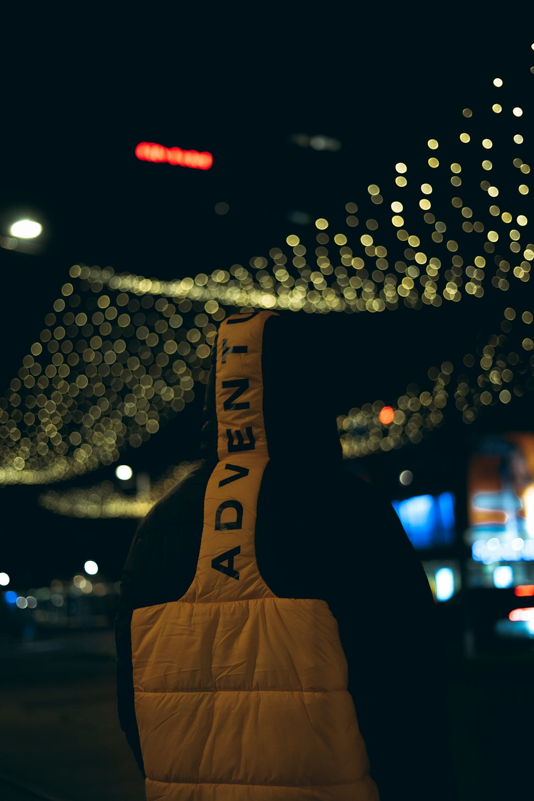 the back of a person's jacket that says, i'm a bad