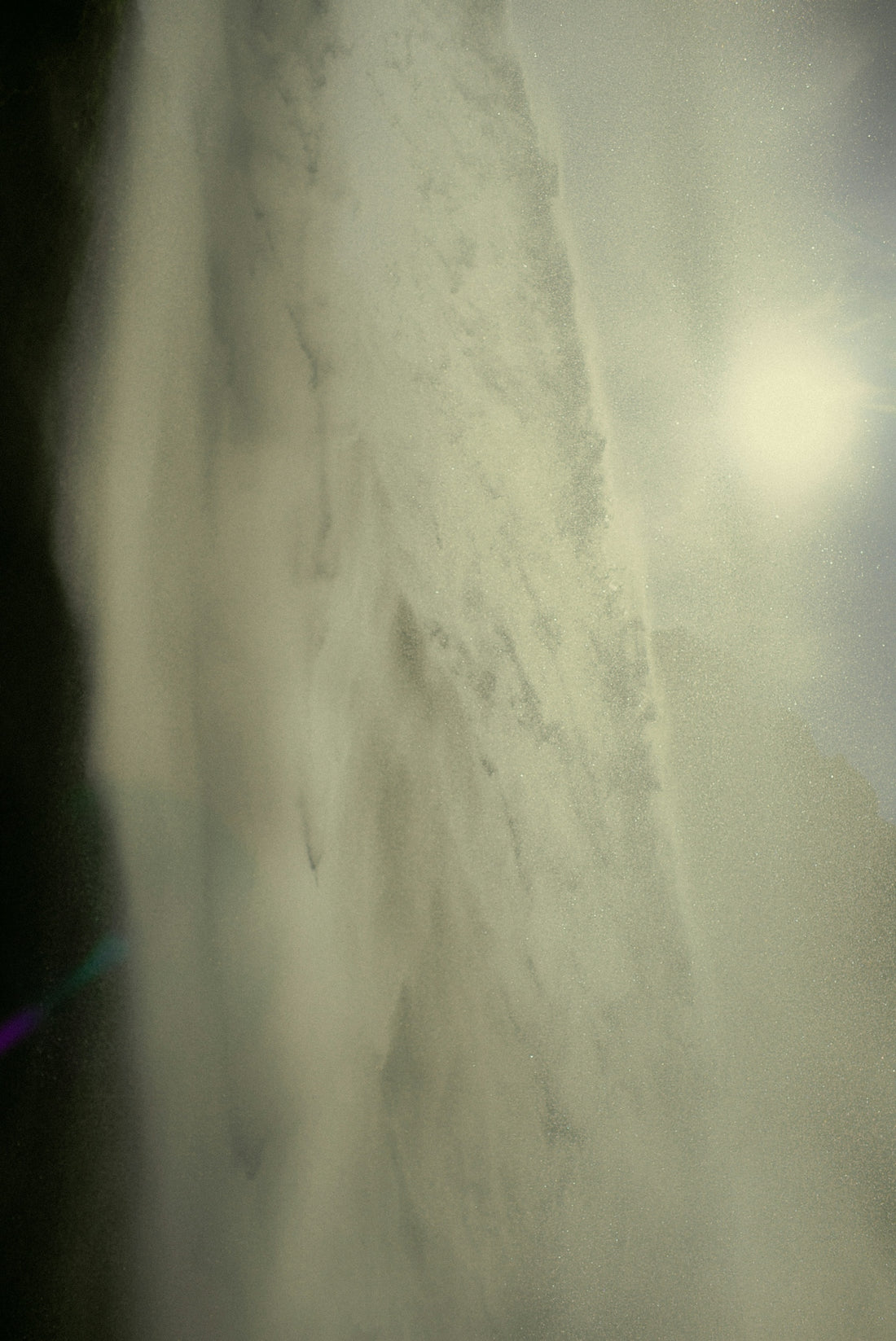 a close up of a white surface