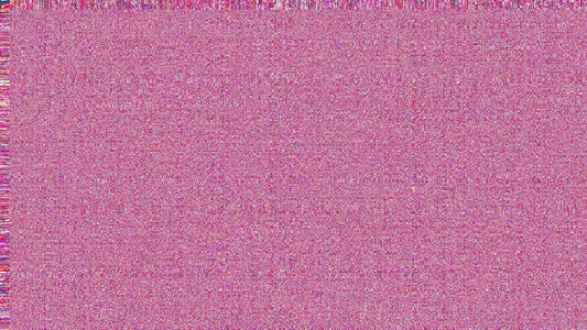 The image is a grainy pink texture.