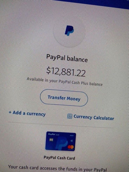 PAYPAL CPN Account VERIFIED - DEBIT CARD AND FUNDING