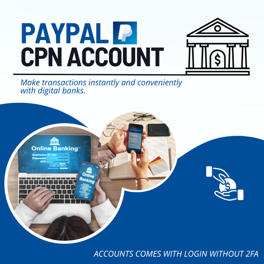 PAYPAL CPN Account VERIFIED - DEBIT CARD AND FUNDING